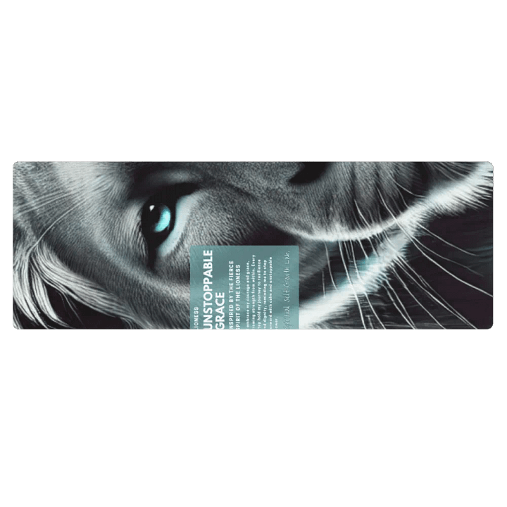 "Unstoppable Grace" Lioness Yoga Mat – A Tribute to Fierce Feminine Power. Zoom product image (2)