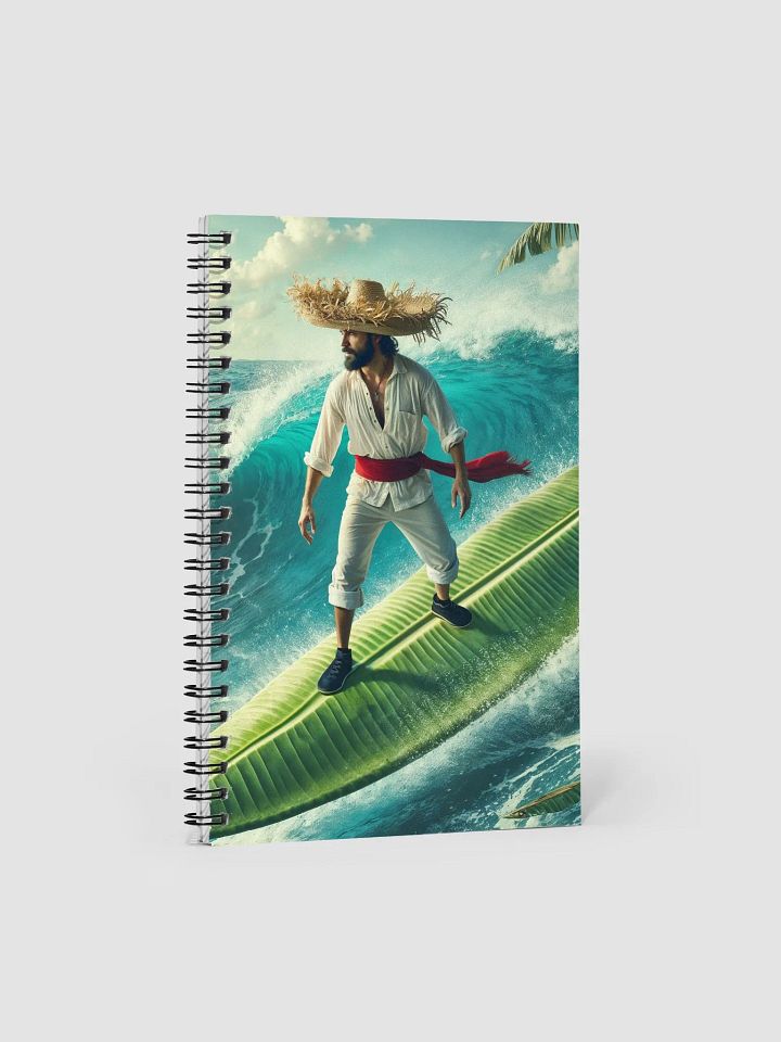 Libreta Jíbaro Surfeando en Hoja de Plátano product image (1)