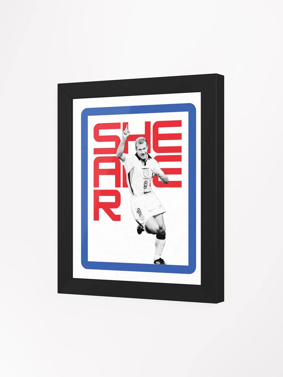 Alan Shearer BW England Name Art Framed Print product image (3)