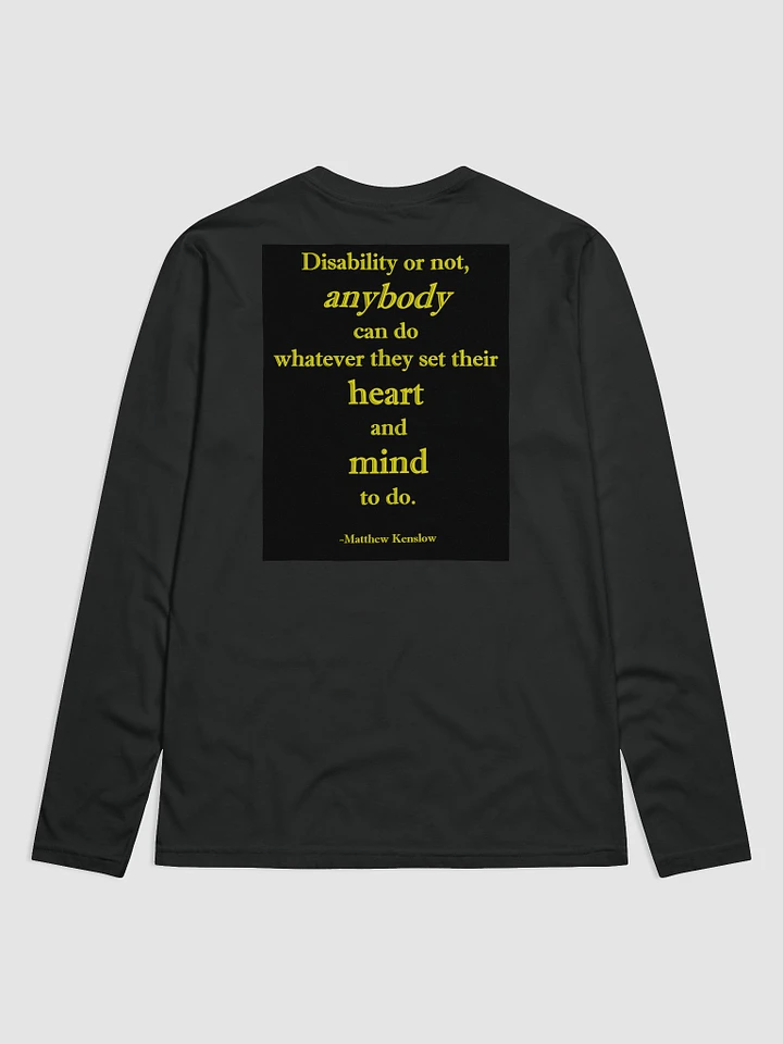 [With Quote 2 on the Back] Long Sleeve Crew Neck Shirt (Next Level Premium Fitted) product image (1)