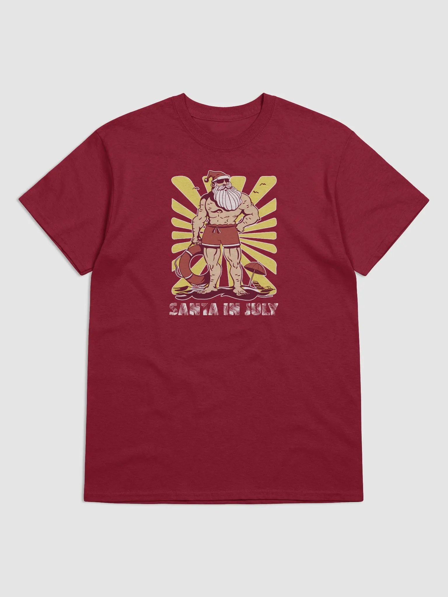 Santa in July Heavyweight T-shirt product image (1)
