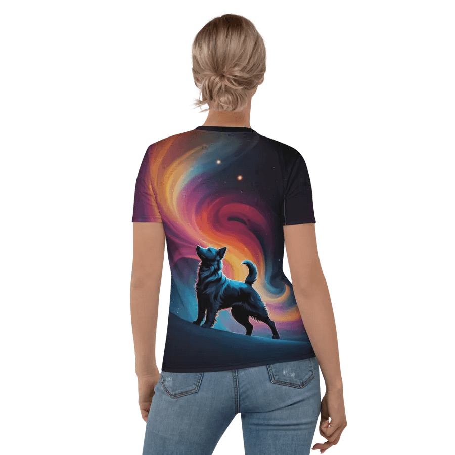 I Love My Personal Stalker Dog All Over Print T-shirt product image (6)