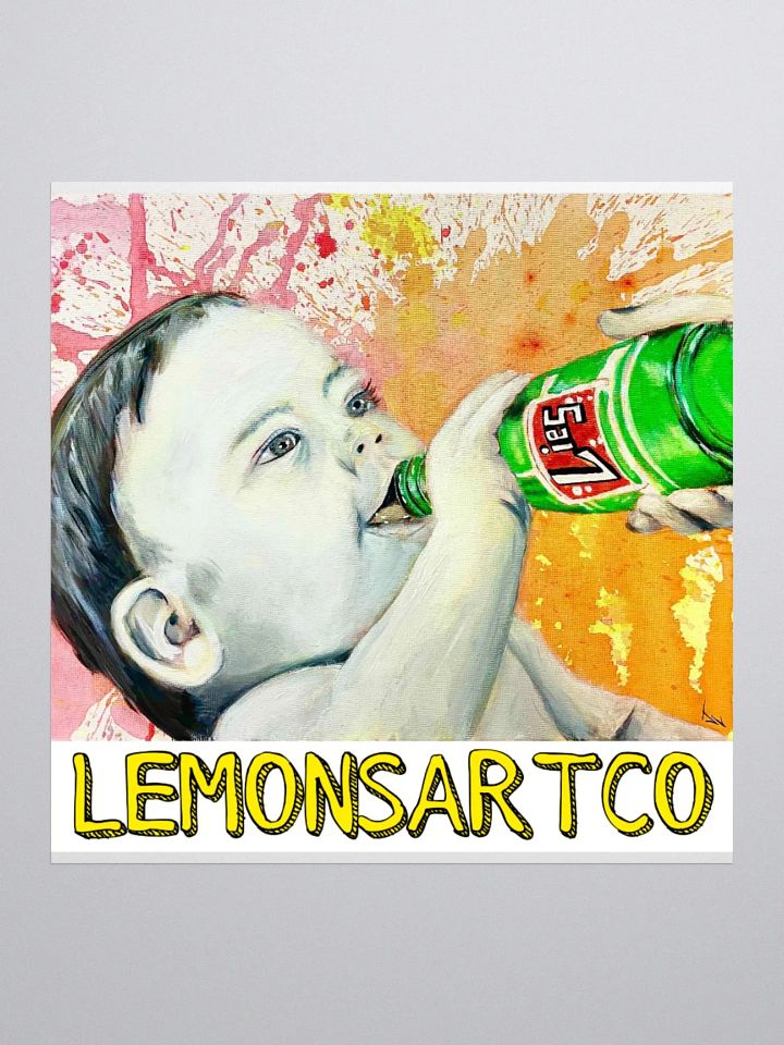 Baby Drinking Lies Sticker product image (1)