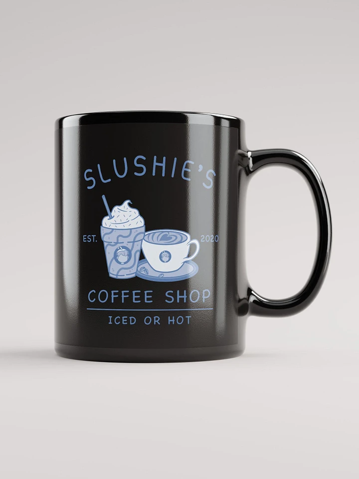 Slushie's Coffee Shop (Blue) | Black Mug product image (1)