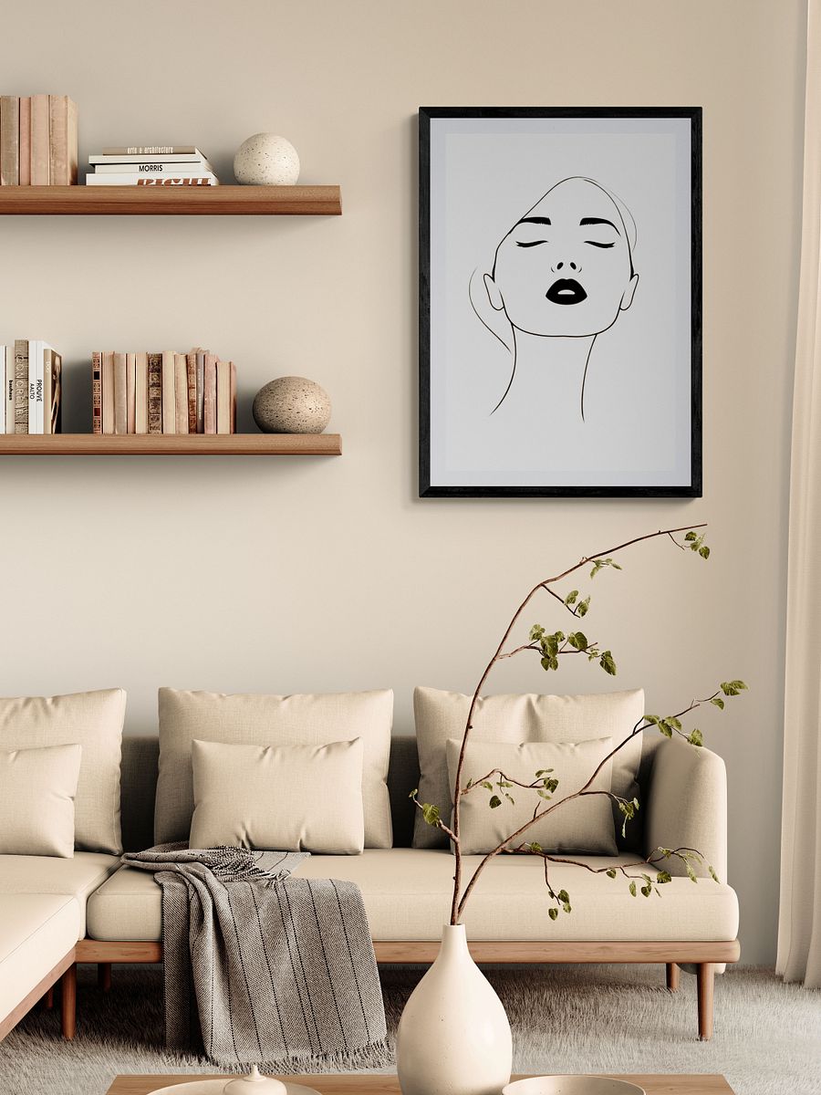 Woman Face Line Art product image (33)