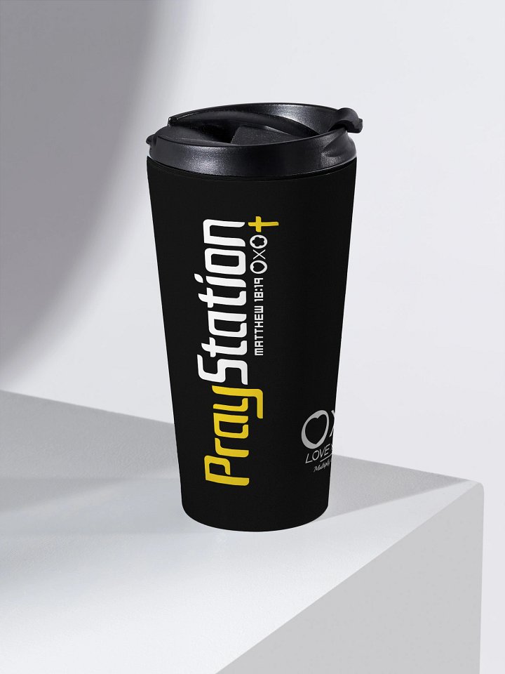 LXA PrayStation Travel Mug - Black | Love X Aloha - Faith Collection | Premium Christian Merch product image (2)