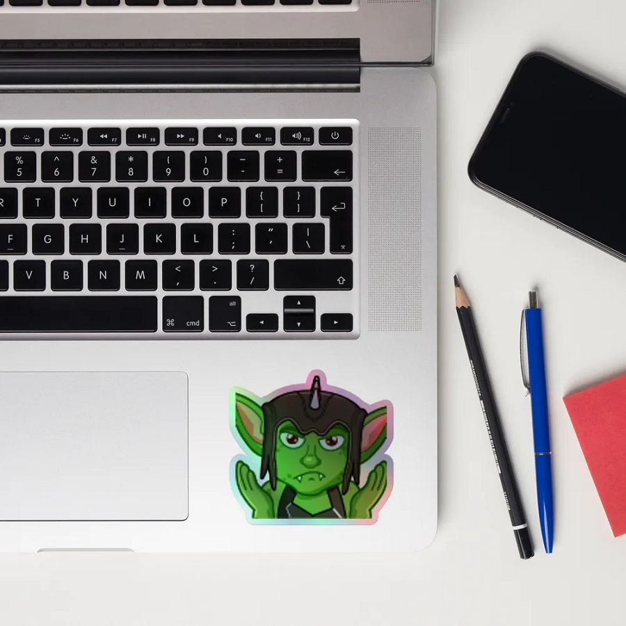 Shrug Holographic Sticker product image (12)