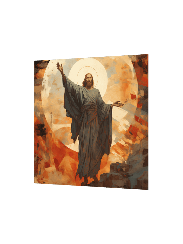 Jesus Christ Triumphant Ascension Wall Art | Inspirational Christ Art Canvas Print product image (2)