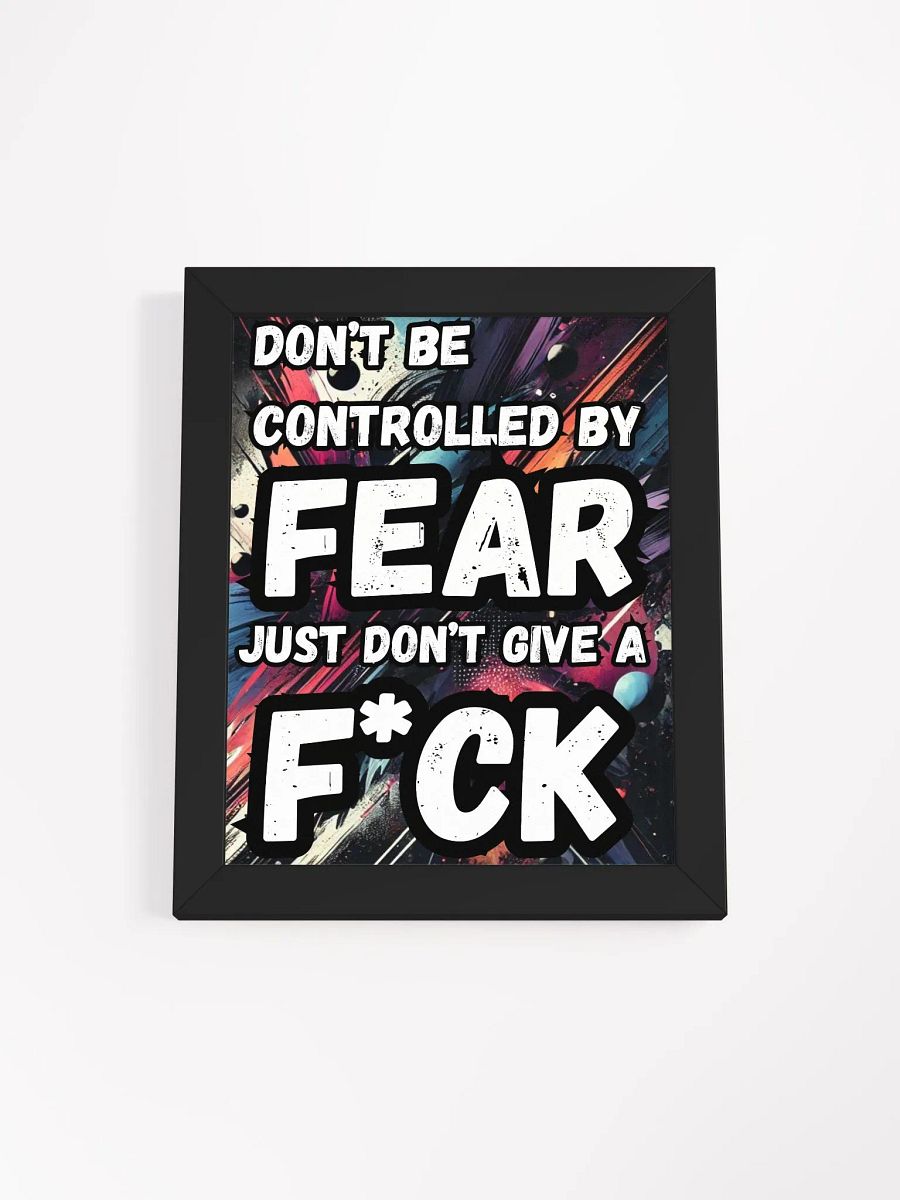 Fearless Graffiti Motivation Poster | 