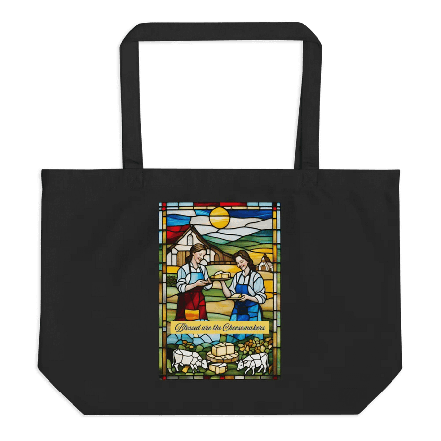Blessed are the Cheesemakers Organic Tote #04 product image (1)