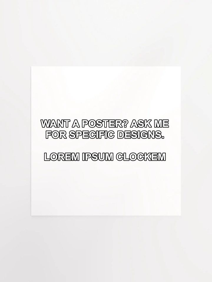 Placeholder Clock Poster product image (1)