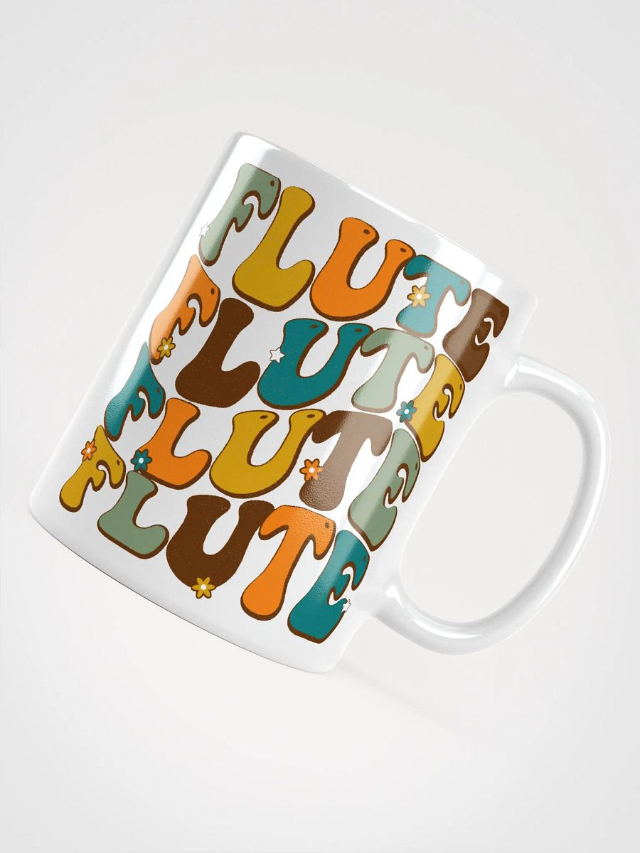 Groovy Wavy Flute Mug in Retro Colors 11 oz (white background) product image (4)