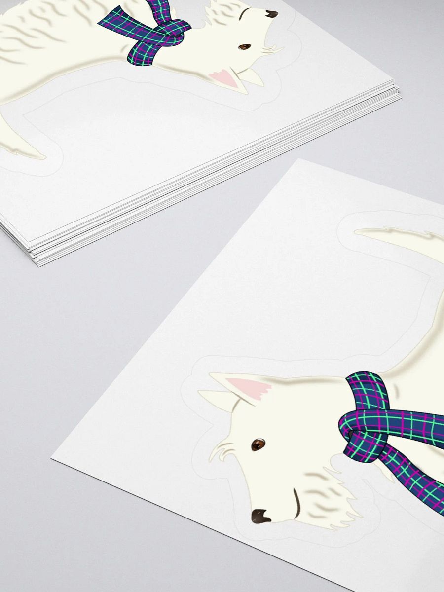 White Scottie Dog Sticker product image (3)