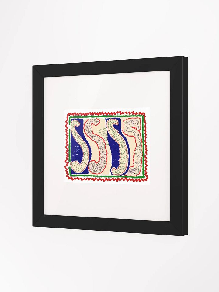 S's in bric brac Panel Card Print Framed product image (2)