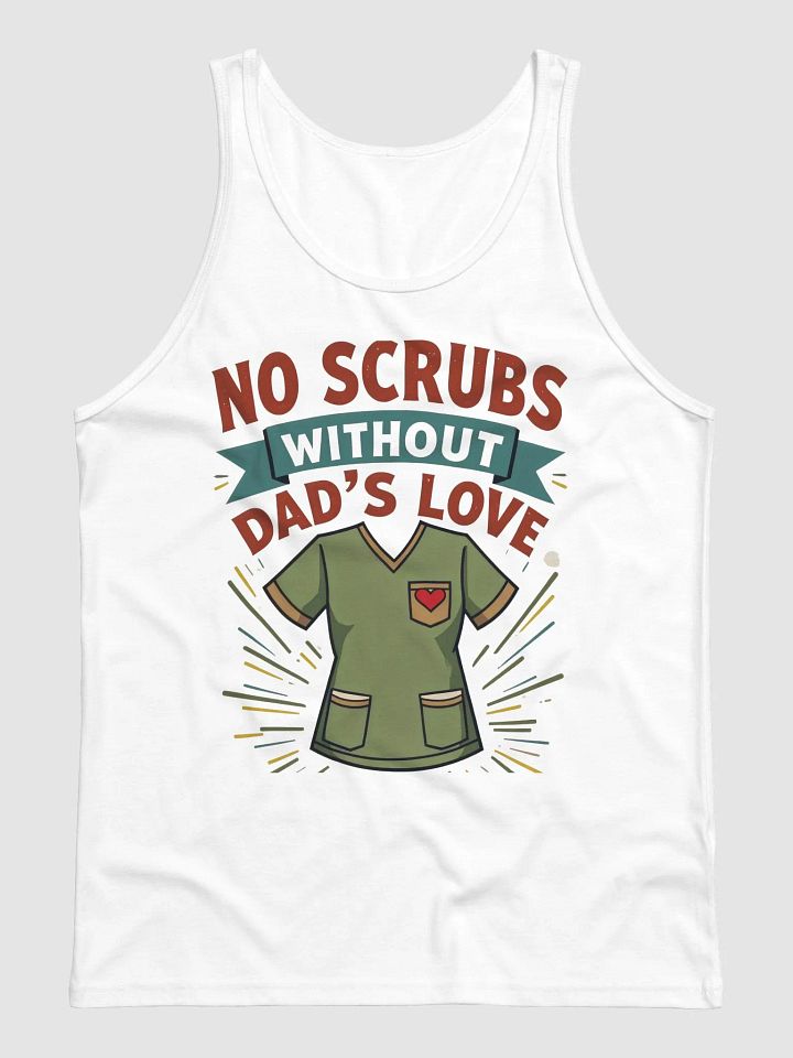 Dad's Love Scrub Heart Tank product image (2)