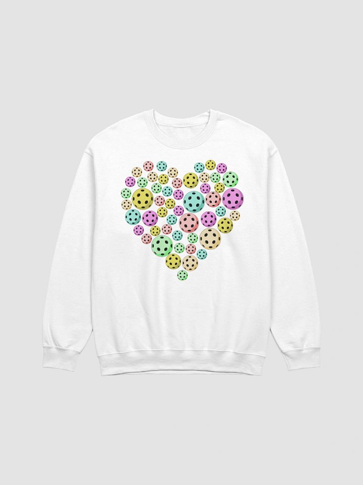 Heart Pickleball Colored Crewneck Sweatshirt product image (23)