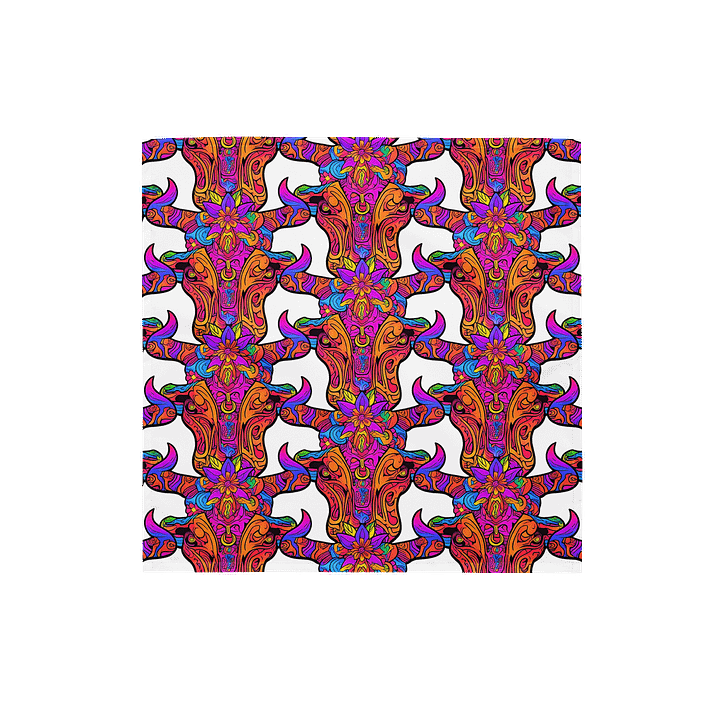 Neon Bull Skull - Bandana product image (1)