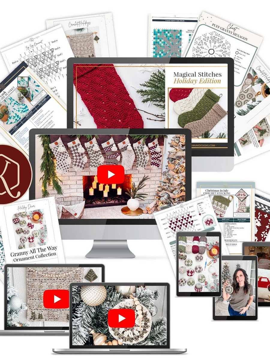 Limited Edition Stitch the Season Holiday Pattern Library, 55+ Crochet Christmas Patterns. Limited Time product image (2)