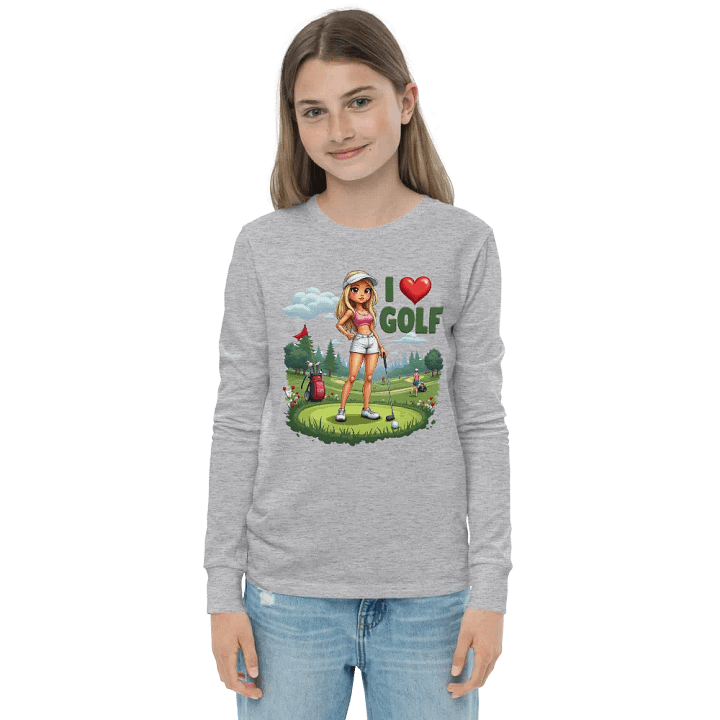 Cartoony Golf Lover's Delight Long Sleeve Tee product image (4)