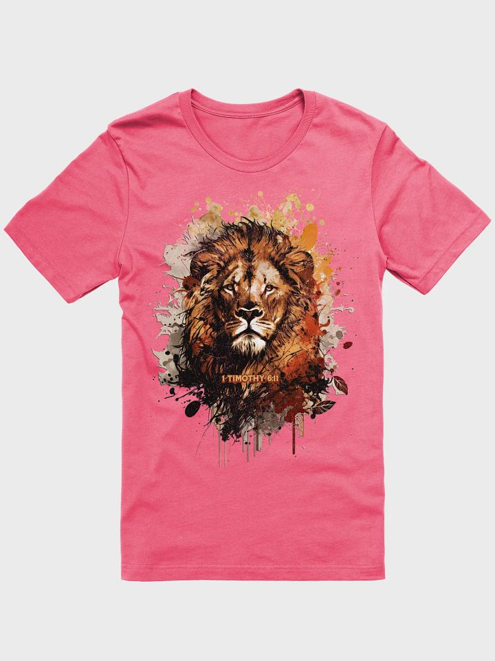 Lion Abstract 1 Timothy 6:11 Tee product image (1)