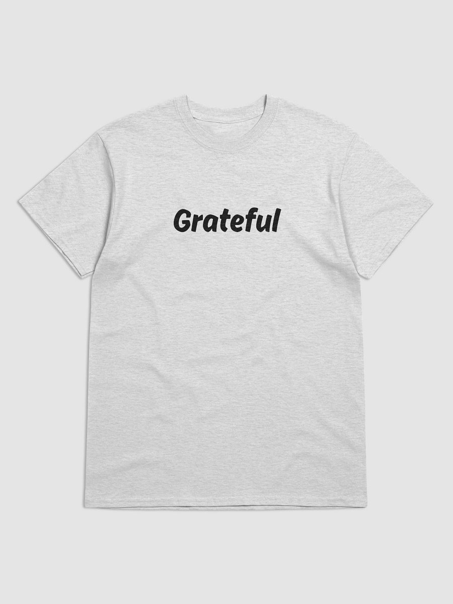 “Grateful” Upbeat Unisex Cotton Tee product image (4)
