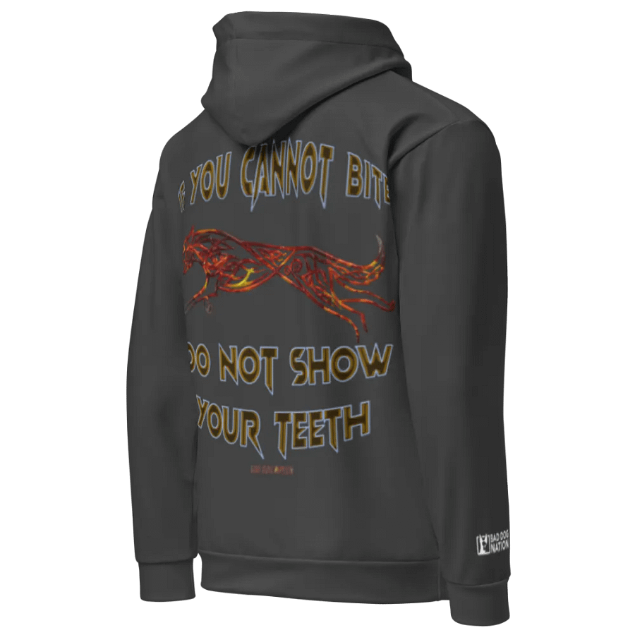 If You Cannot Bite Gray- Premium Adult Unisex All Over Print Hoodie product image (4)