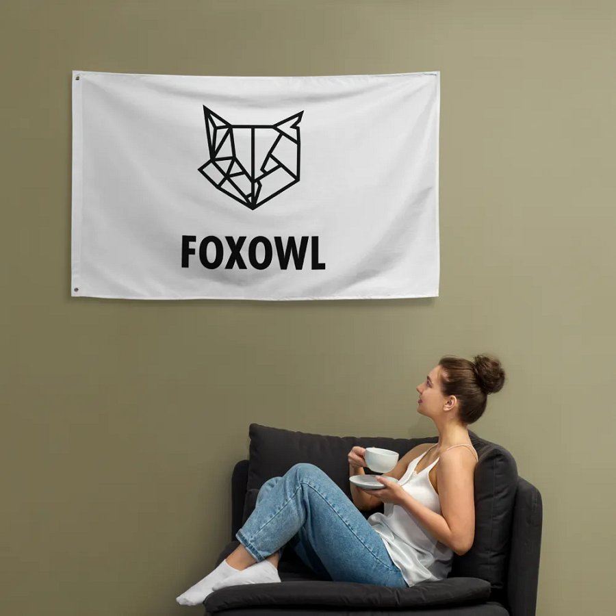 FOXOWL FLAG (WHITE) product image (12)