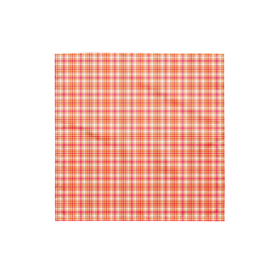 Orange and Hot Pink Plaid Bandana product image (4)