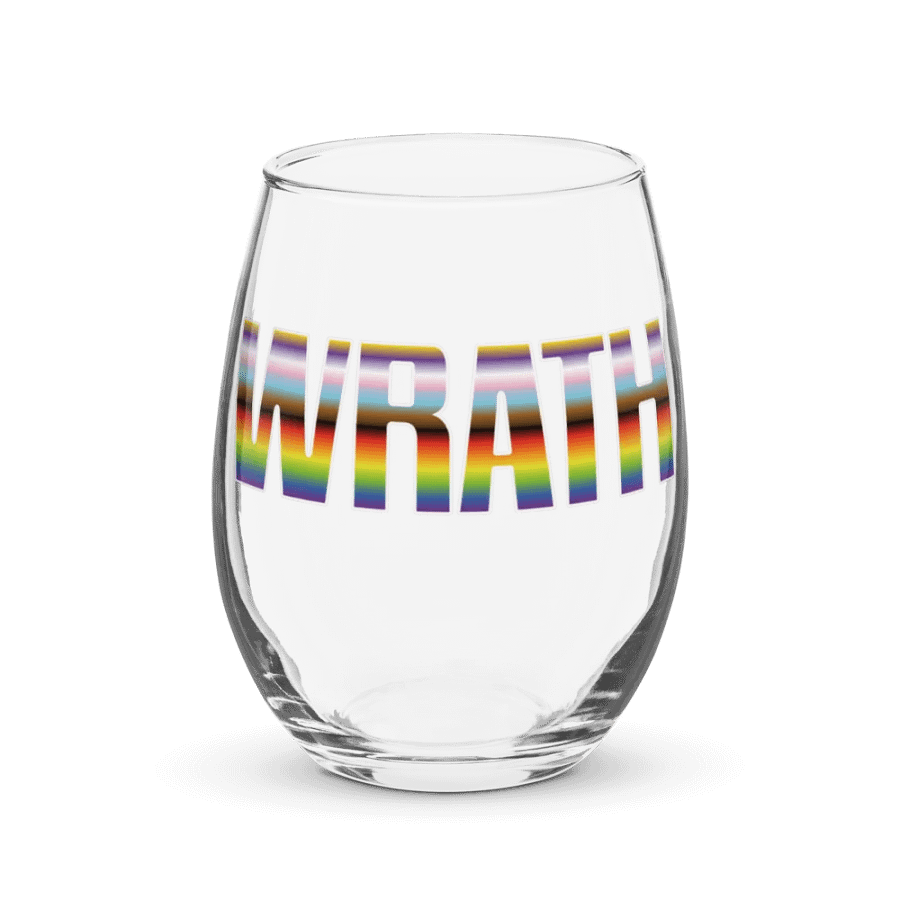 Pride 2023 striped wine glass product image (5)
