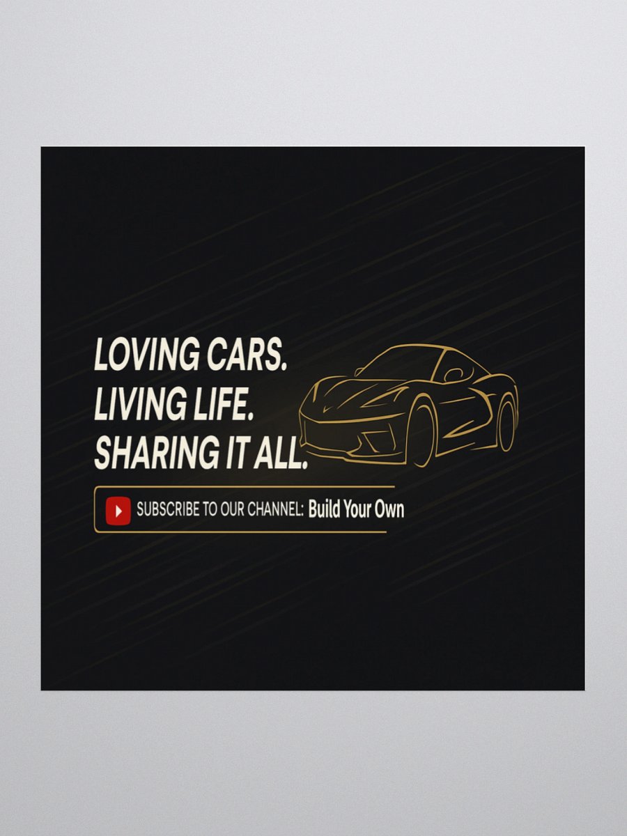 3" Die-Cut Sticker – Build Your Own Lifestyle Decal product image (1)