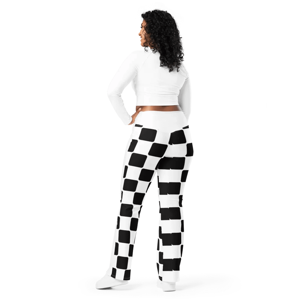 Checker Pattern Flare Pants product image (3)