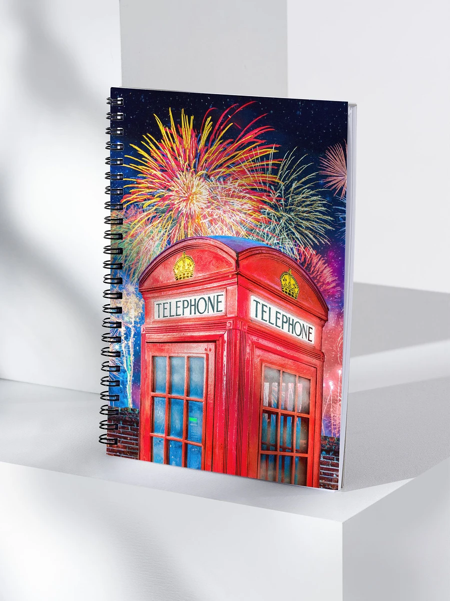Red Telephone Box - London Festivities Spiral Notebook product image (4)