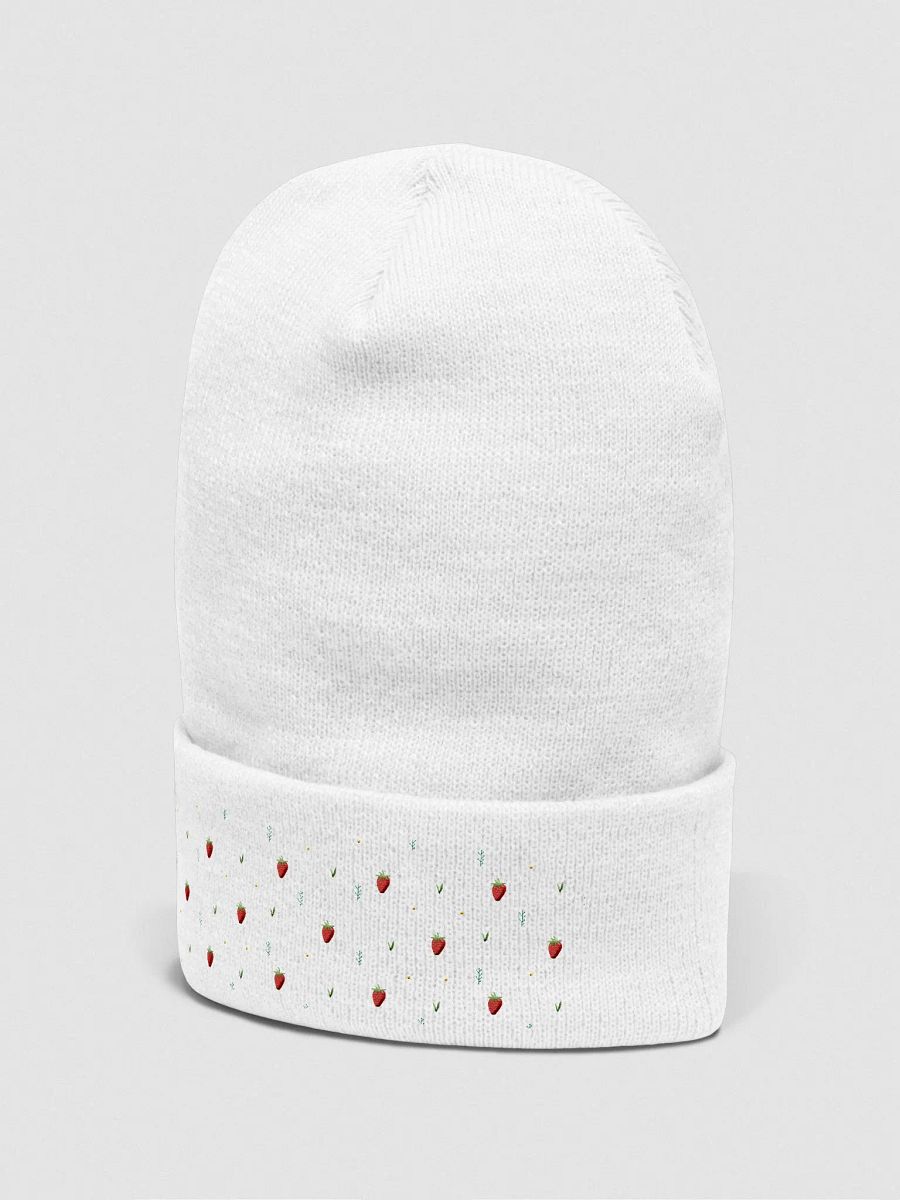 Strawberry Snowfall Winter Beanie product image (11)