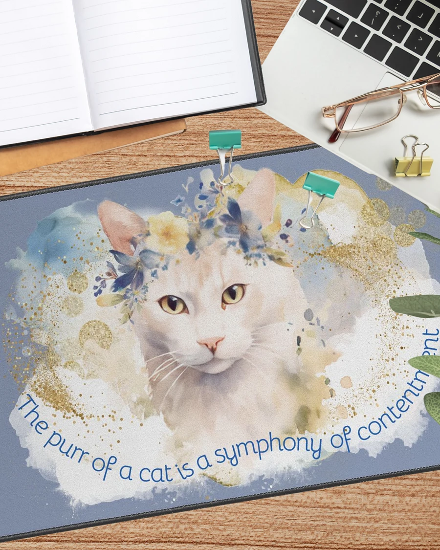 The Purr of a Cat Desk Mat product image (1)