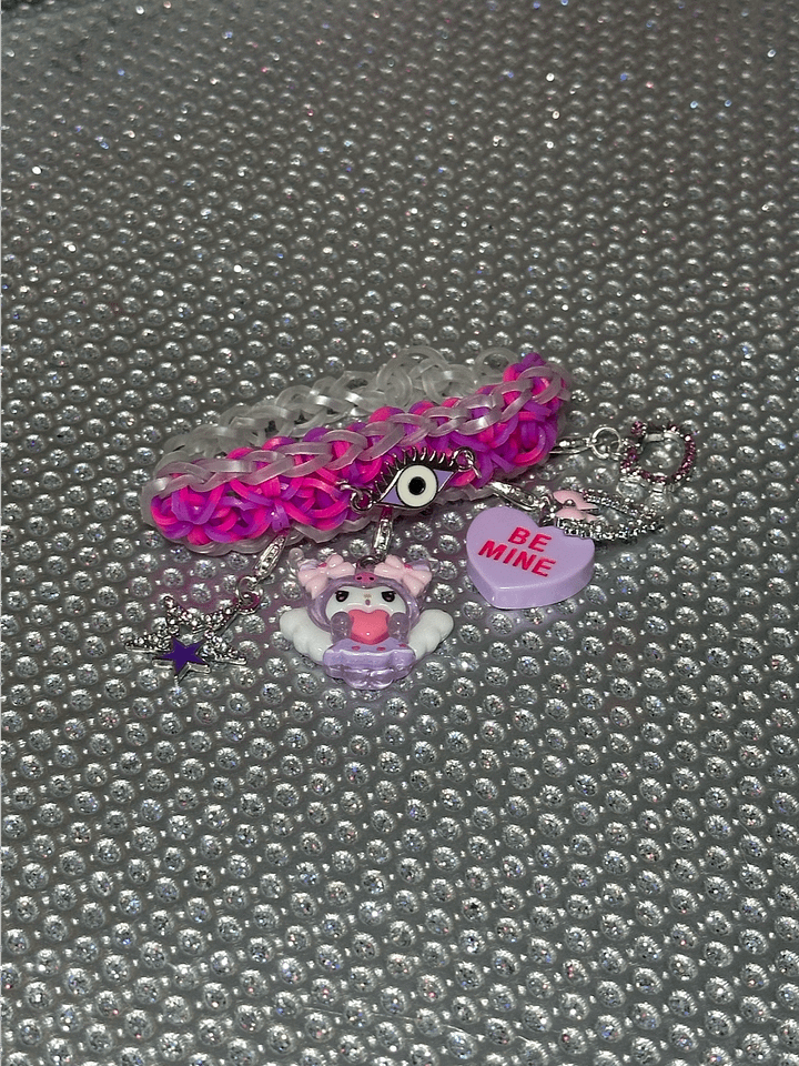 ‘Be Mine’ Angel Evil Eye Elastic Band Bracelet product image (2)