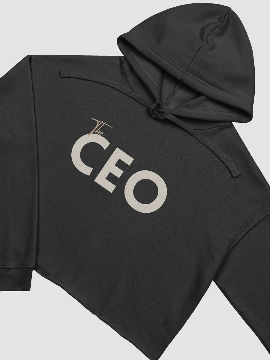 The CEO Cropped Hoodie - Nude Font product image (7)