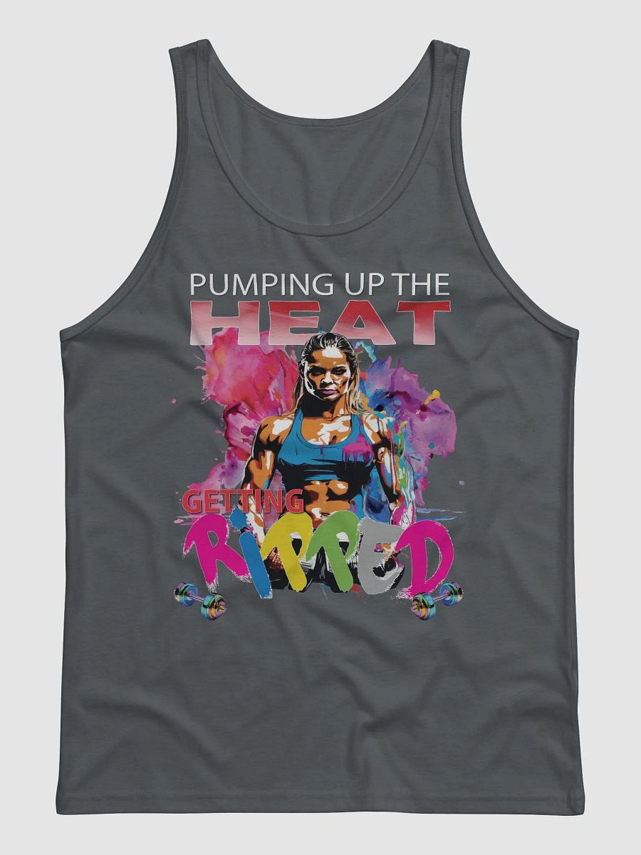 Pumping Up The Heat Getting Ripped Female Woman Bodybuilder Fitness Gym Tank Top product image (4)