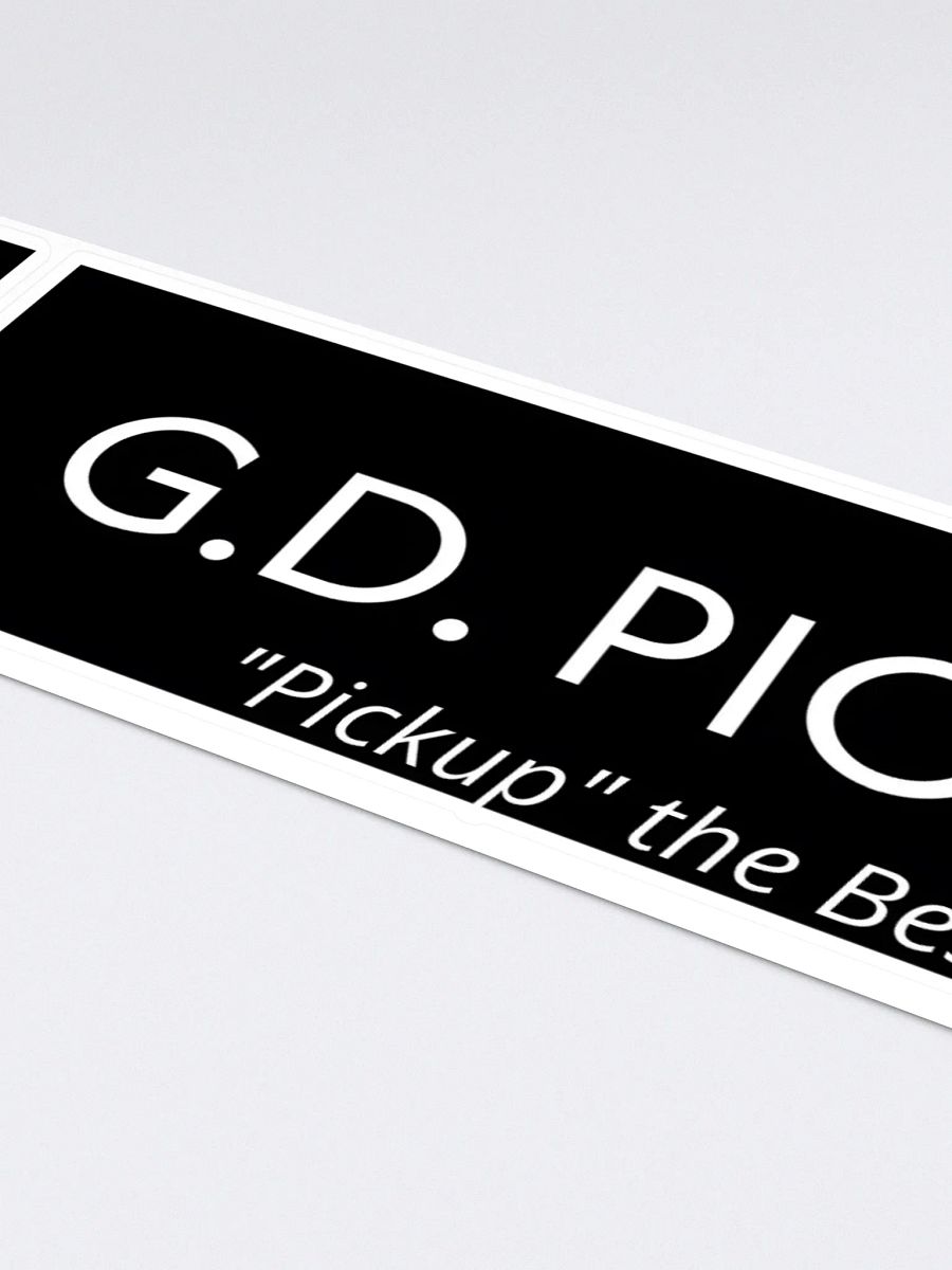 G.D. Pickups Official Logo 15" x 3.75" Sticker product image (4)