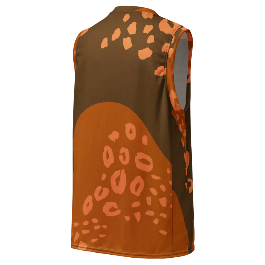 Orange Leopard Dreams All-Over Print Jersey product image (3)
