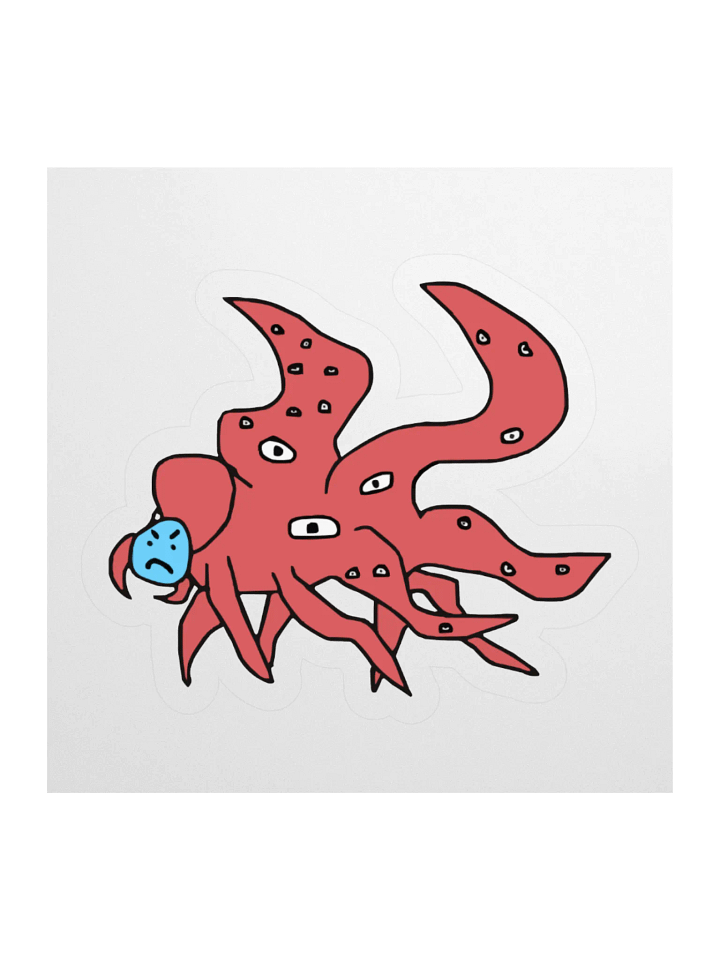 Red AI Shoggoth Sticker product image (1)