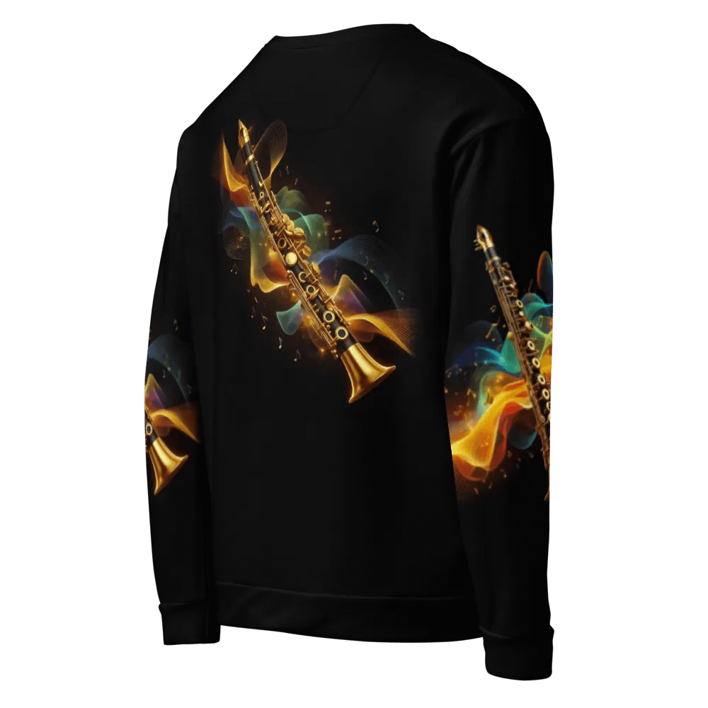 Golden Clarinet Musical Instrument - All-Over Unisex Sweatshirt #20 product image (8)