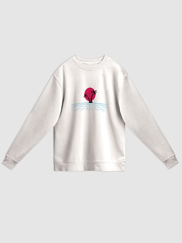 Retro-Futuristic Palm Tree Sweatshirt product image (1)