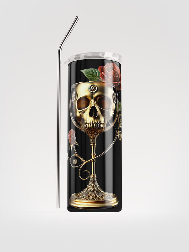 Skull, Wine & Roses Tumbler product image (1)