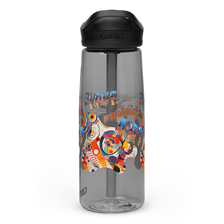 Camelback water bottle kadinsky inspired colorful design for the artist. 'Love creating Art'  Perfect gift for mom, dad, son, daughter colleague, friend who loves arty things product image (3)