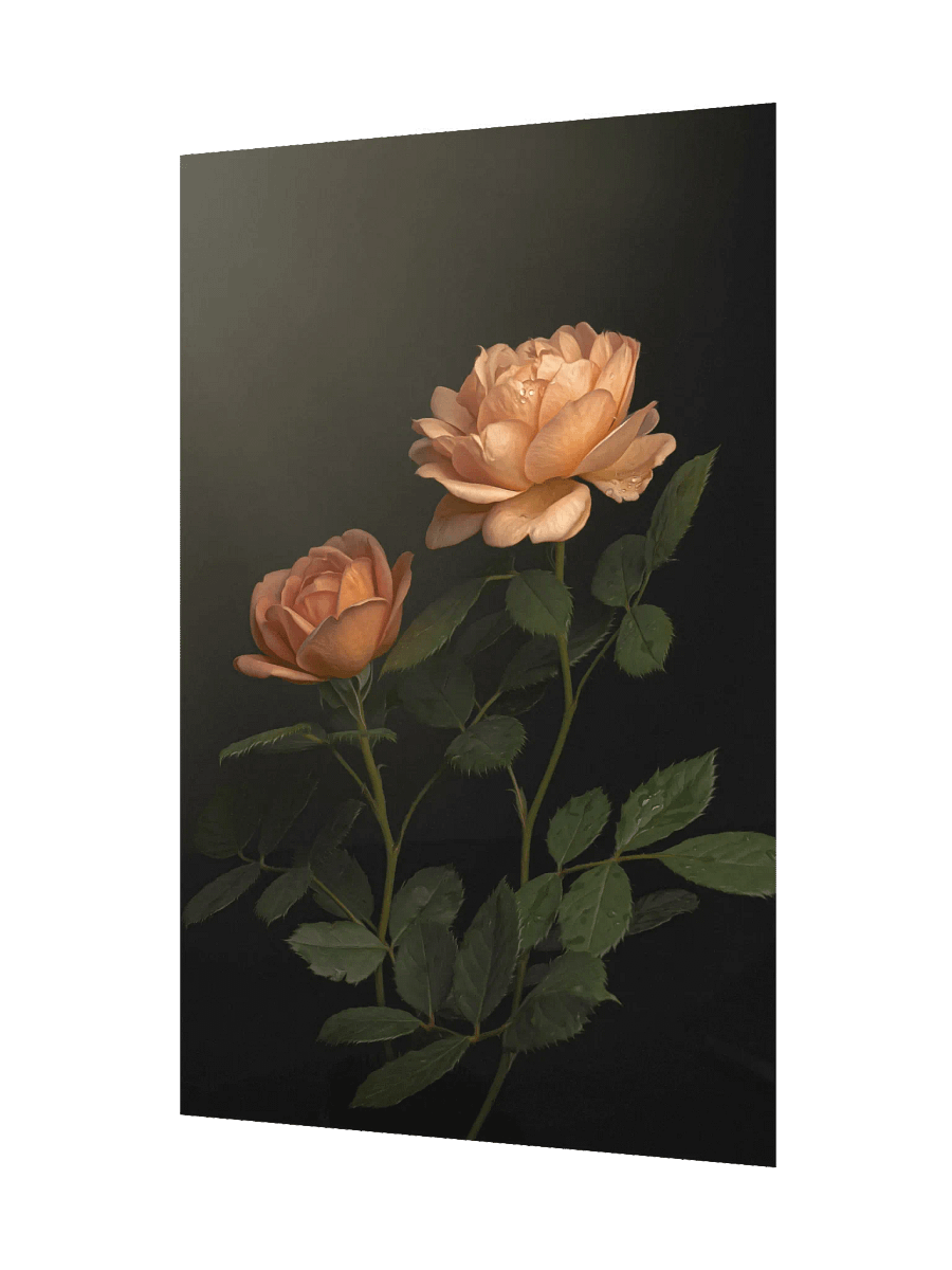 Peach English Roses: Enhanced Matte Paper Poster product image (2)
