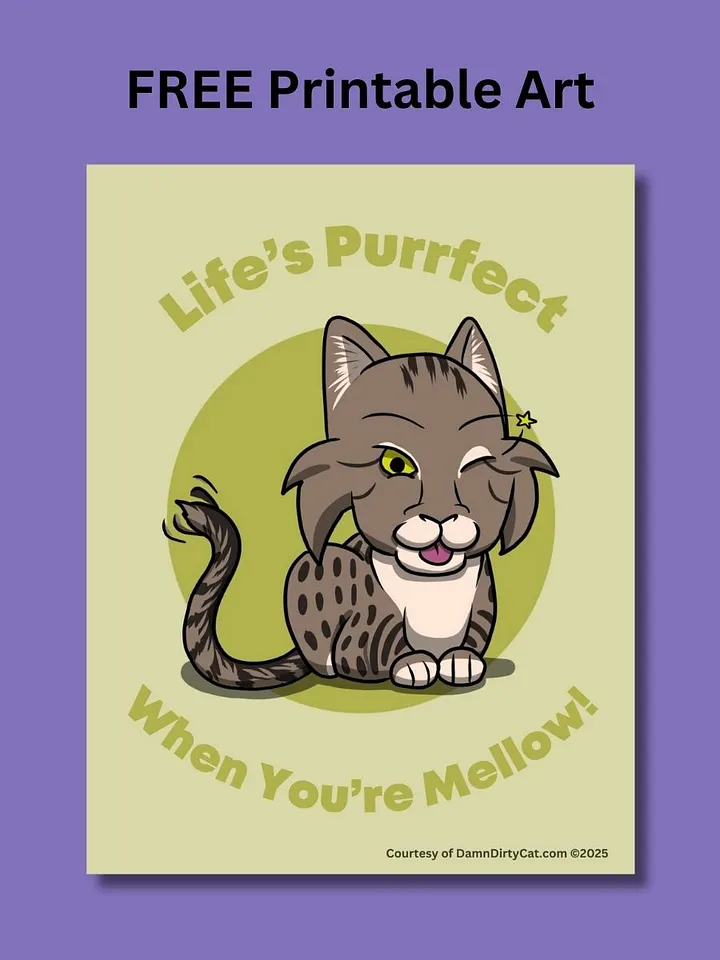 FREE Printable Kitten Art - PDF Downloadable product image (1)