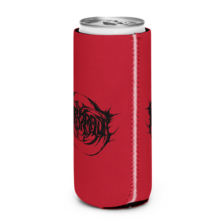Metal Logo Koozie - Black Print on Red product image (11)