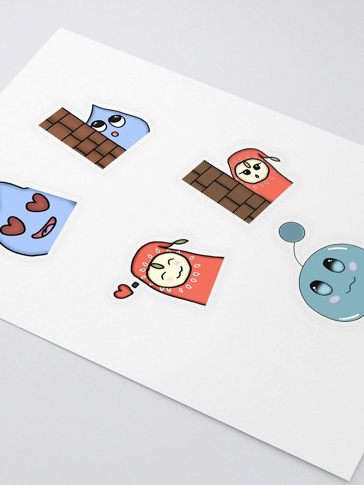 various emote sticker sheet product image (2)