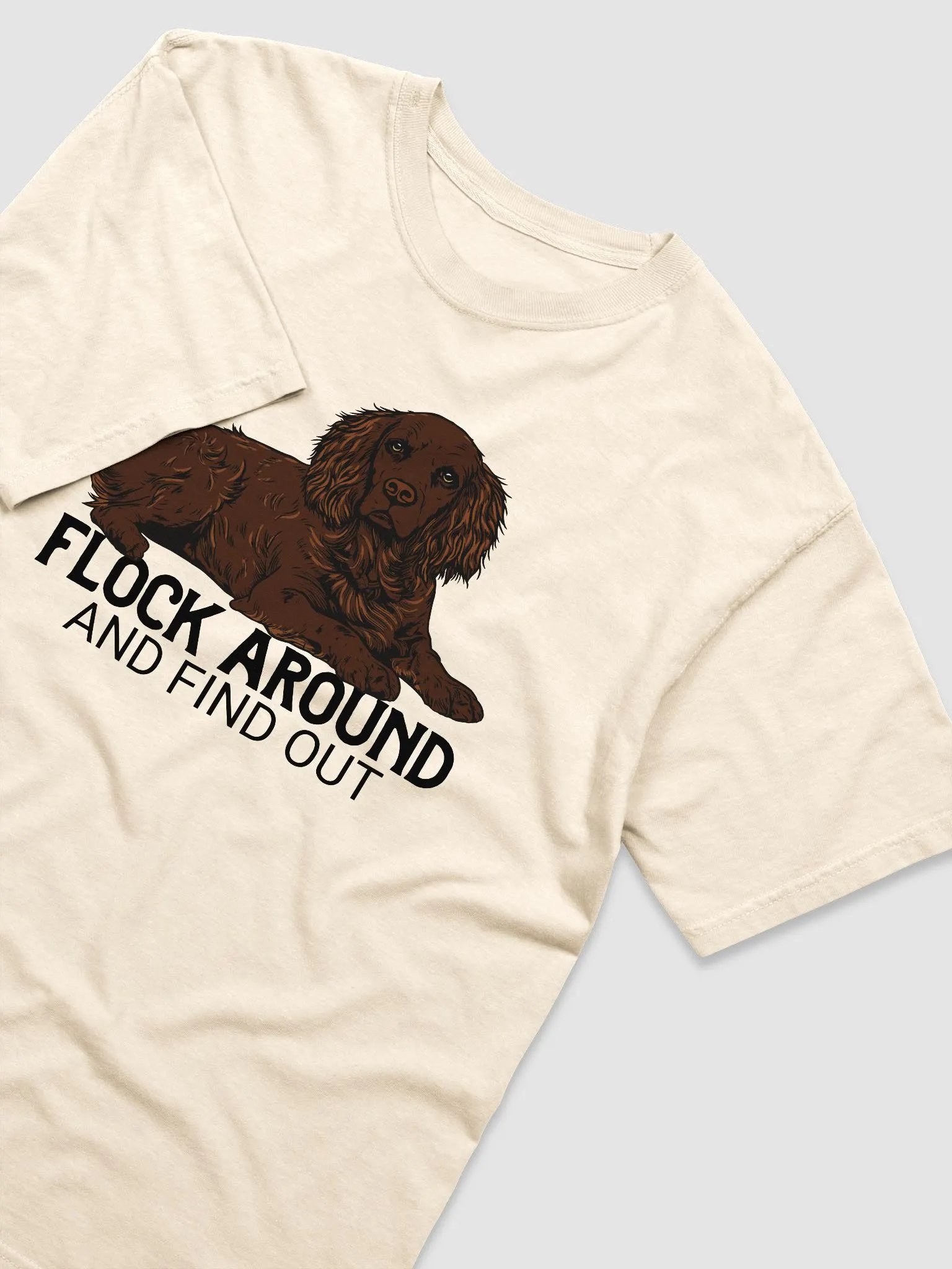 Flock Around and Find Out T-Shirt of a Boykin Spaniel | Funny T-Shirt for Hunting Dog Paw-rents product image (30)