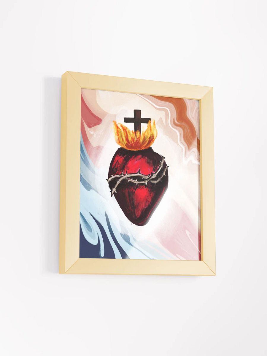 Sacred Heart of Divine Mercy Framed Print product image (3)
